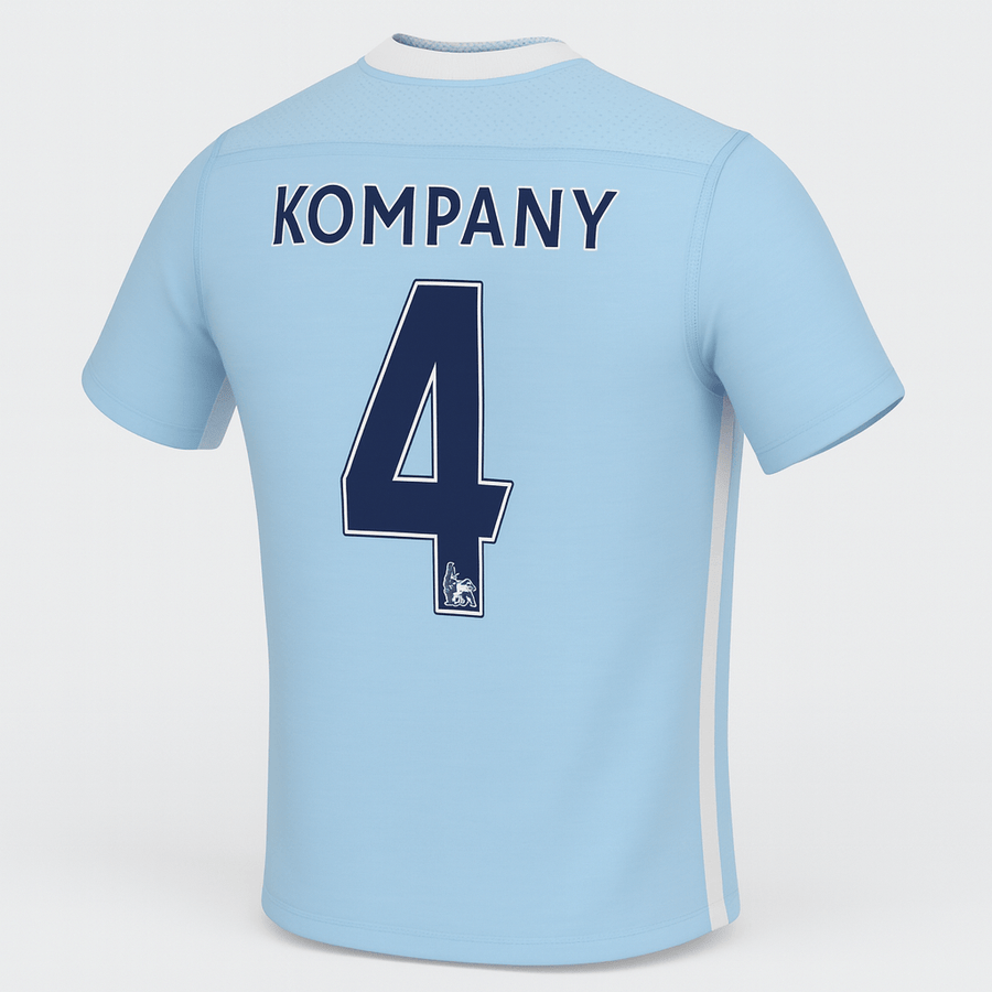 2011–12 Manchester City Home Kompany #4 (New) - Size XS