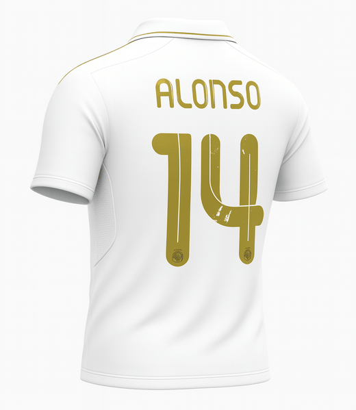 2011–12 Real Madrid Home Alonso #14 (New) - Size XXL