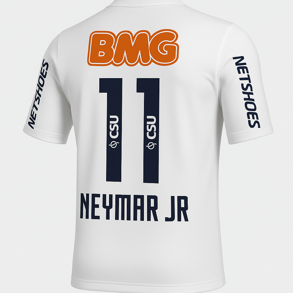2011–12 Santos Home Neymar #11 (New) - Size XXL