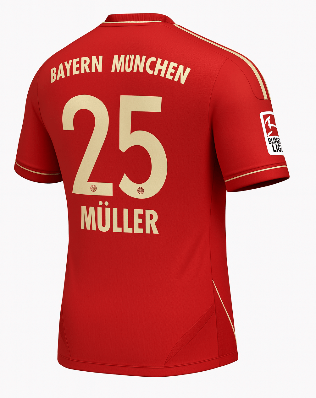 2011–13 Bayern Munich Home Muller #25 (New) - Size M