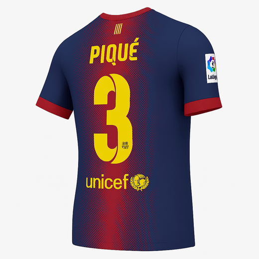 2012–13 Barcelona Home Pique #3 (New) - Size XXL