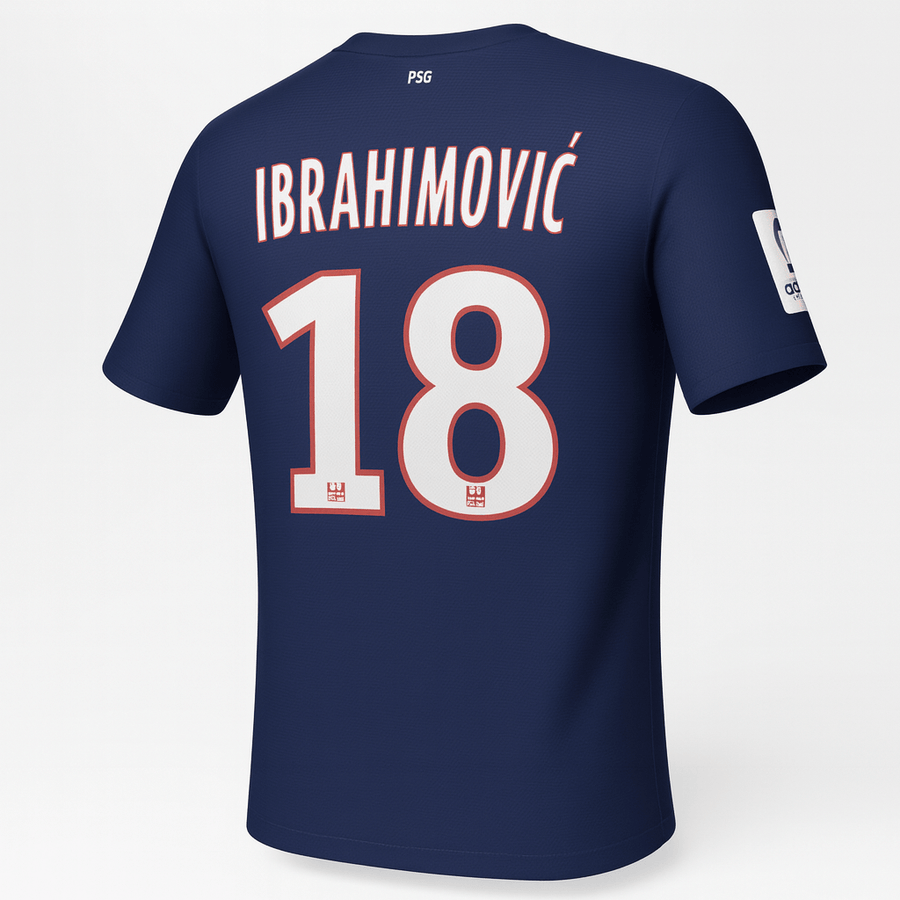 2012–13 Paris Saint-Germain Home Ibrahimovic #18 (New) - Size L