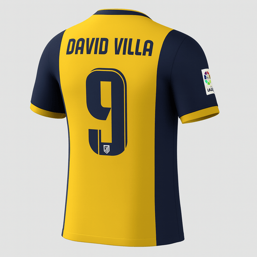 2013–14 Atlético Madrid Away Villa #9 (New) - Size XL