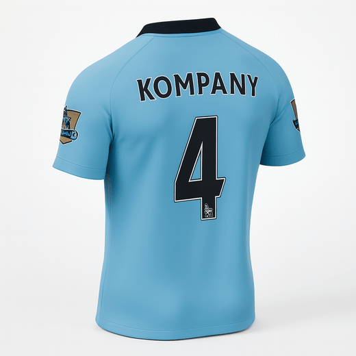 2013–14 Manchester City Home Kompany #4 (New) - Size XS