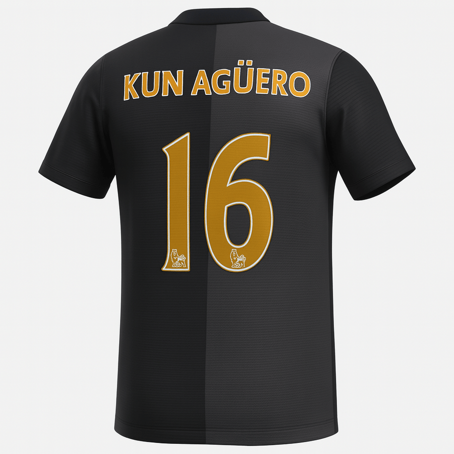 2013–14 Manchester City Away Kun Aguero #10 (New) - Size L