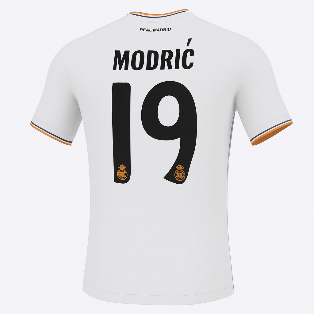 2013–14 Real Madrid Home Modric #19 (New) - Size XS