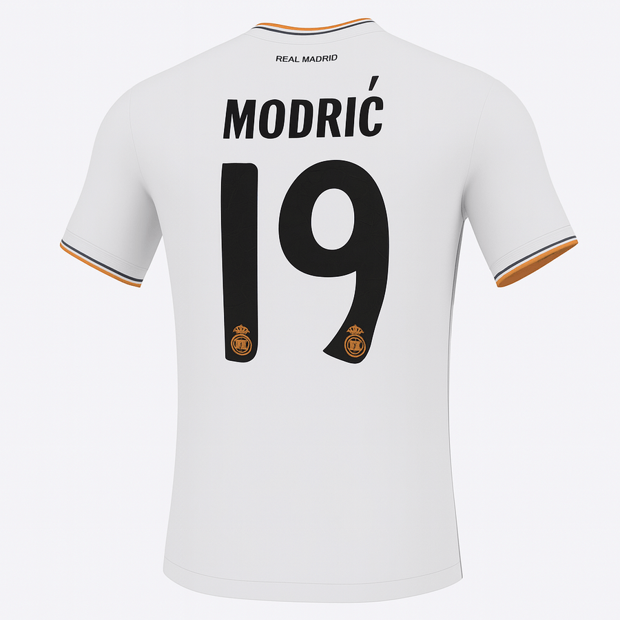 2013–14 Real Madrid Home Modric #19 (New) - Size XS