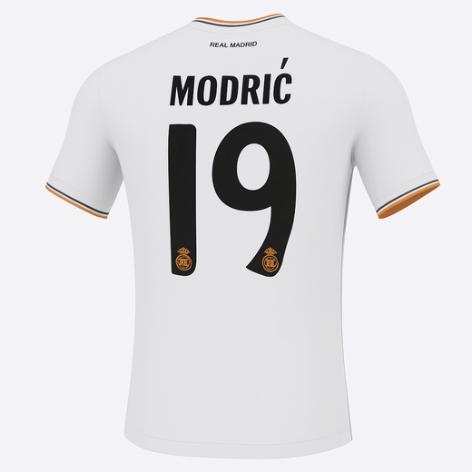 2013–14 Real Madrid Home Modric #19 (New) - Size L