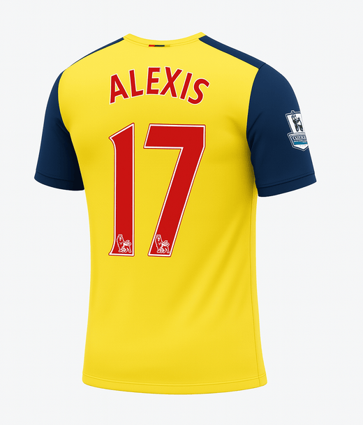 2014–15 Arsenal Away Alexis #17 (New) - Size L