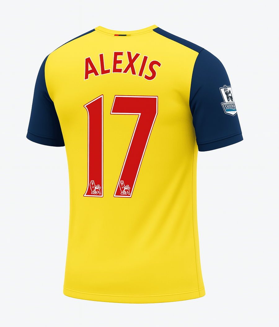 2014–15 Arsenal Away Alexis #17 (New) - Size L