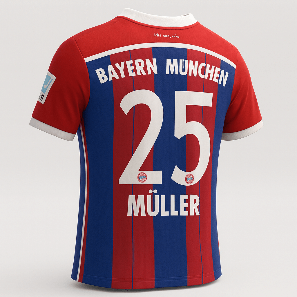 2014–15 Bayern Munich Home Muller #25 (New) - Size M