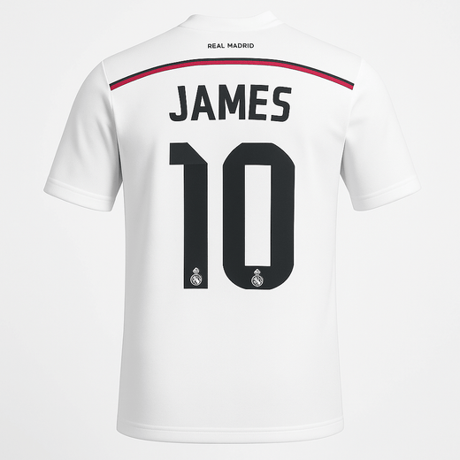 2014–15 Real Madrid Home James #10 (New) - Size XS