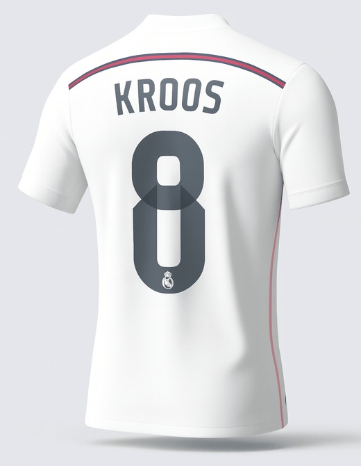 2014–15 Real Madrid Home Kroos #8 (New) - Size M