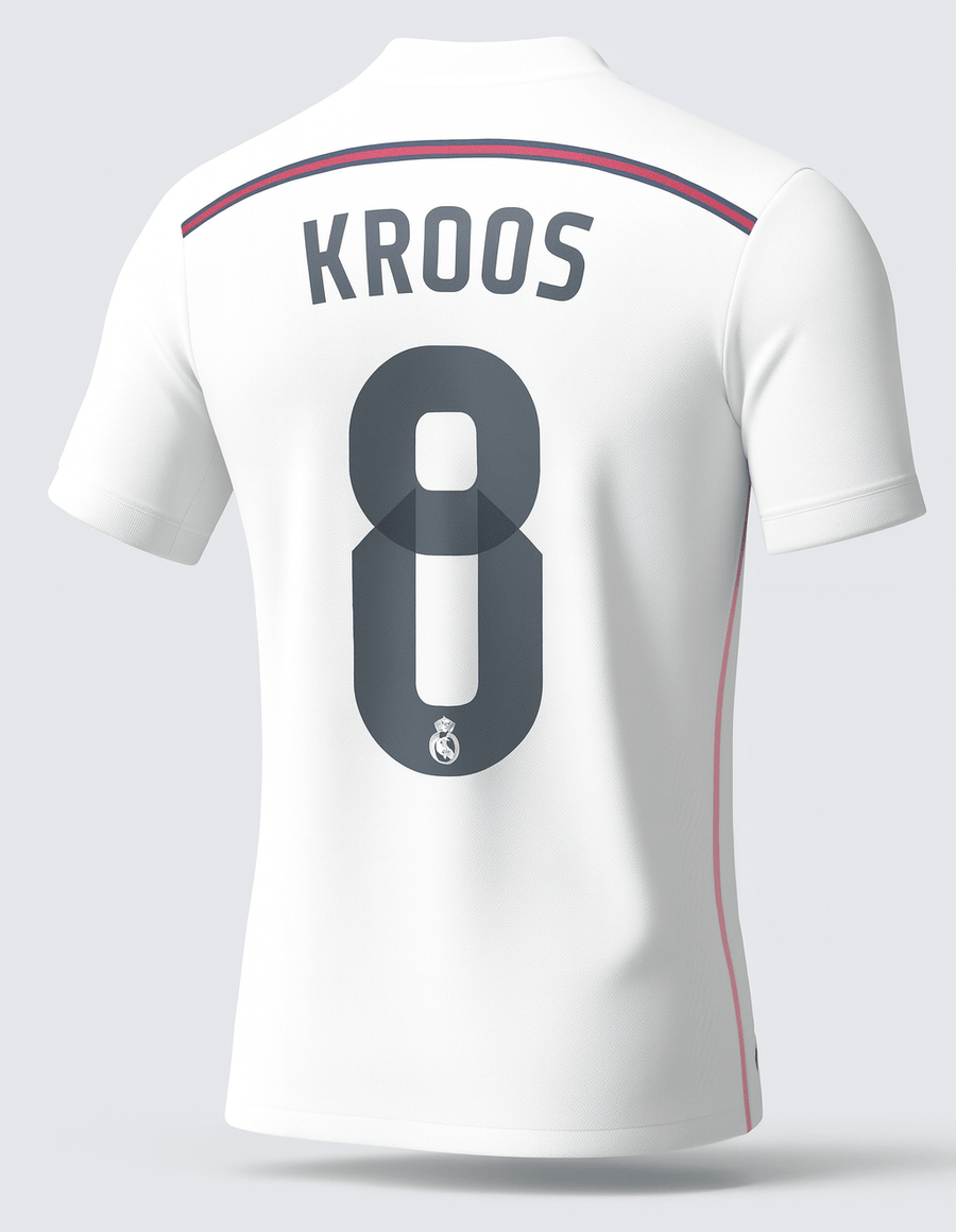 2014–15 Real Madrid Home Kroos #8 (New) - Size M
