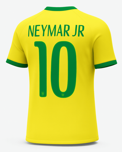2014 Brazil Home Neymar Jr #10 (New) - Size M