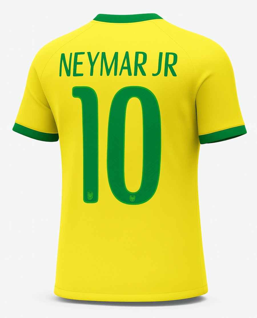 2014 Brazil Home Neymar Jr #10 (New) - Size M