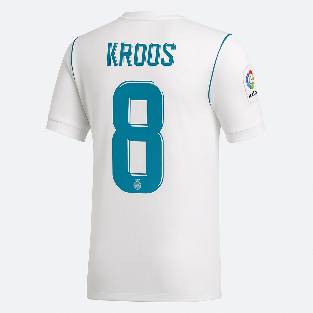 2017–18 Real Madrid Home Kroos #8 (New) - Size S