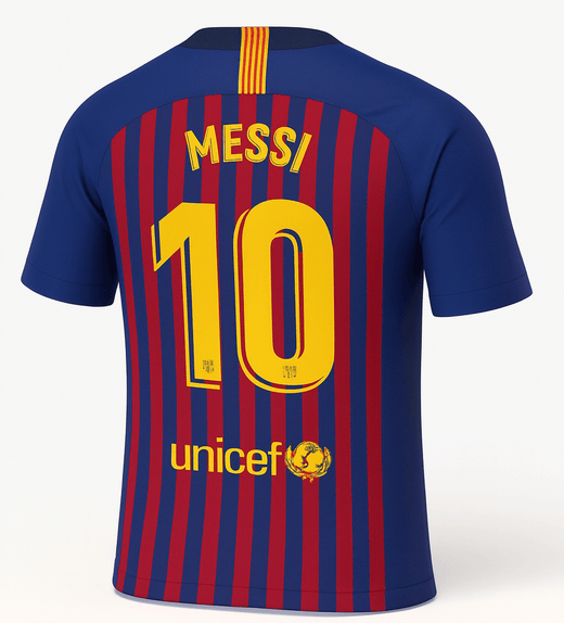 2018–19 Barcelona Home Messi #10 (New) - Size XL