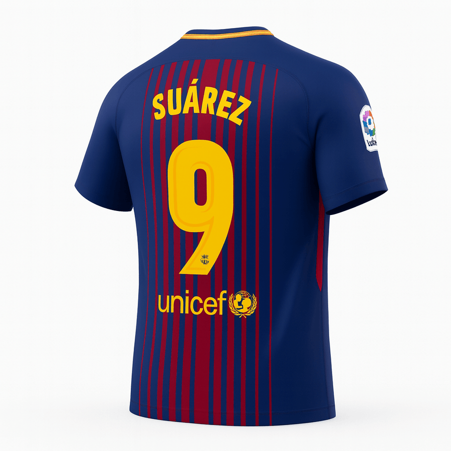 2018–19 Barcelona Home Suarez #9 (New) - Size XL