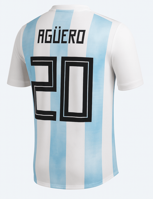 2018 Argentina Home Agüero #20 (New) - Size XL