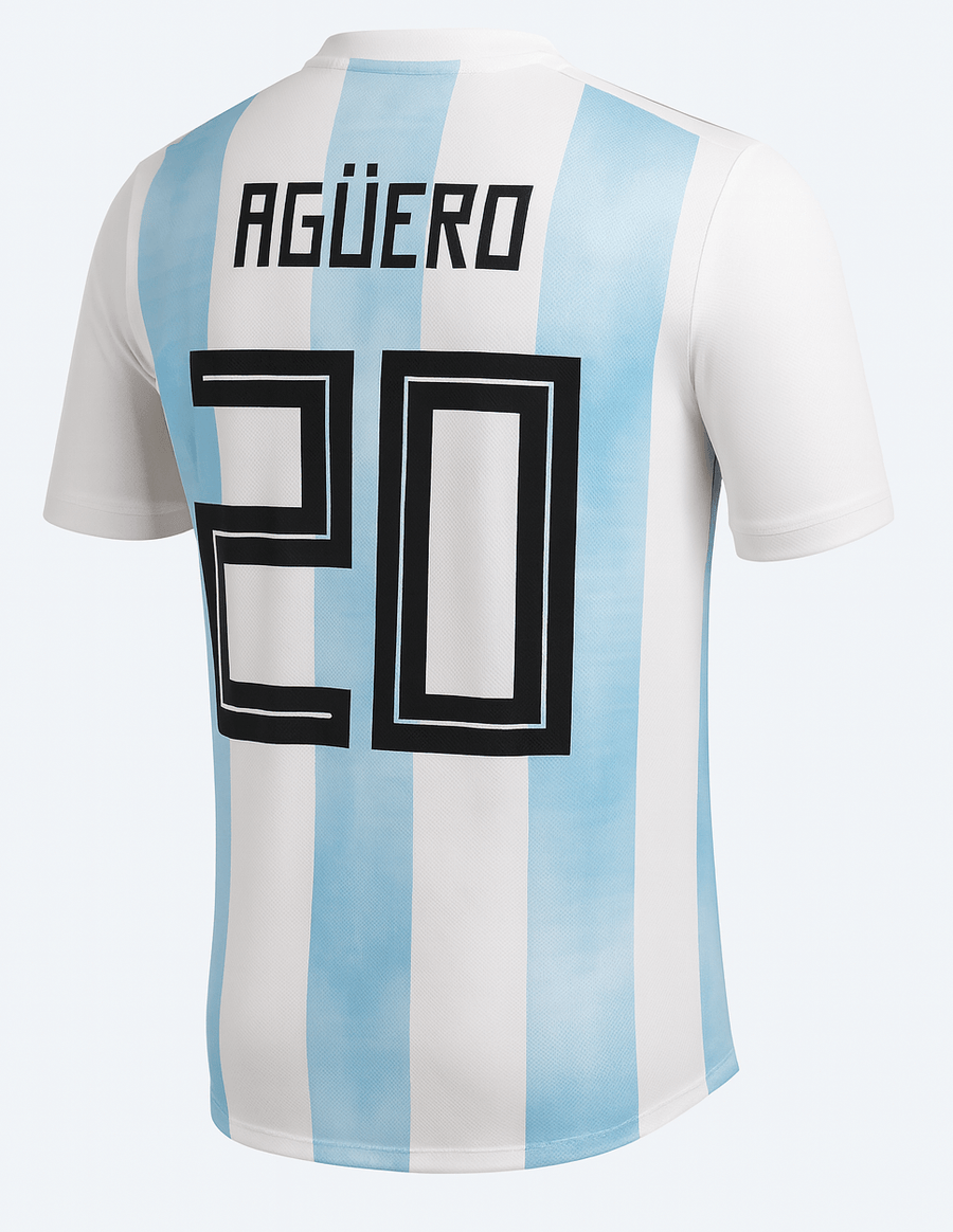 2018 Argentina Home Agüero #20 (New) - Size XL