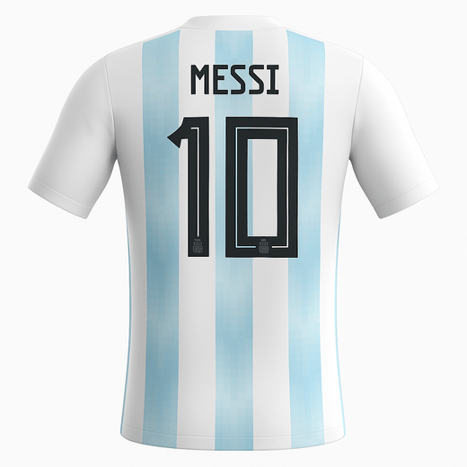 2018 Argentina Home Messi #10 (New) - Size XXL