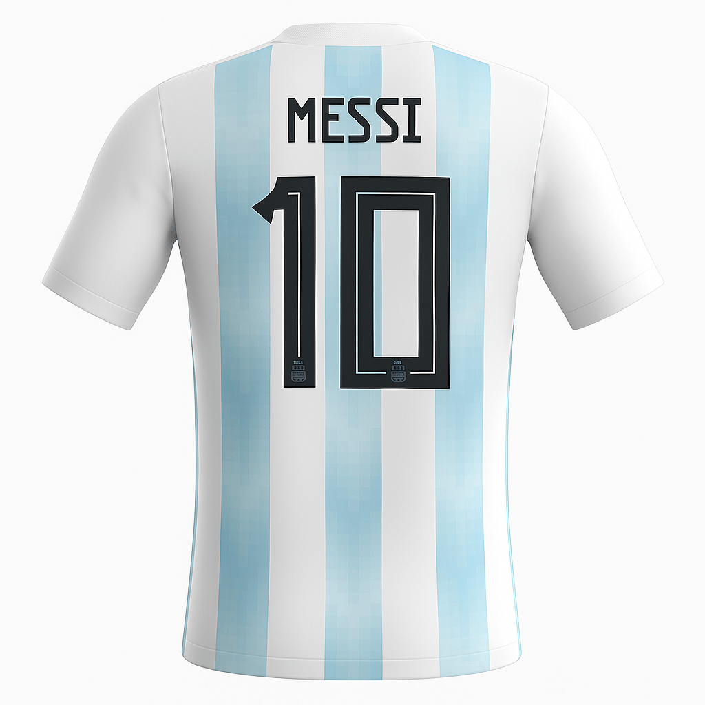 2018 Argentina Home Messi #10 (New) - Size S