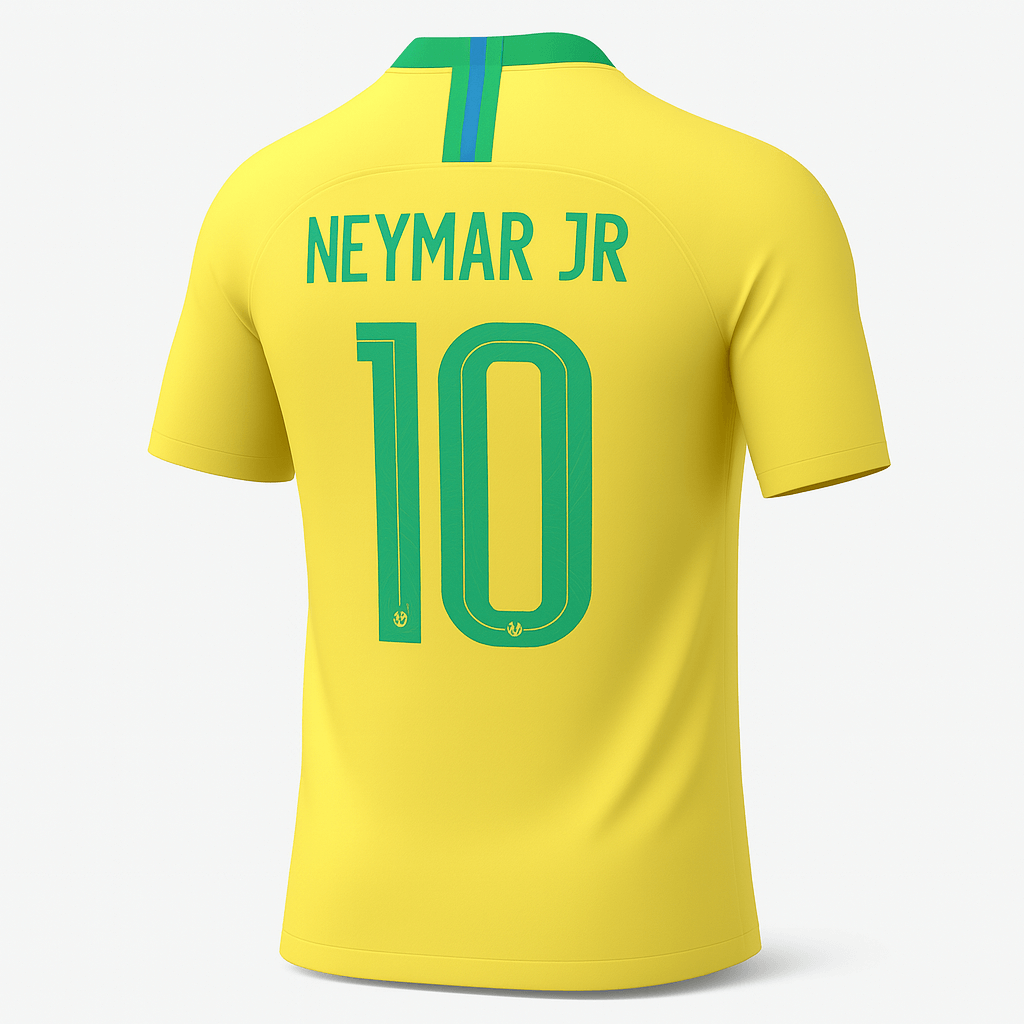 2018 Brazil Home Neymar Jr #10 (New) - Size XS