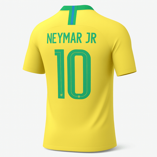 2018 Brazil Home Neymar Jr #10 (New) - Size XS