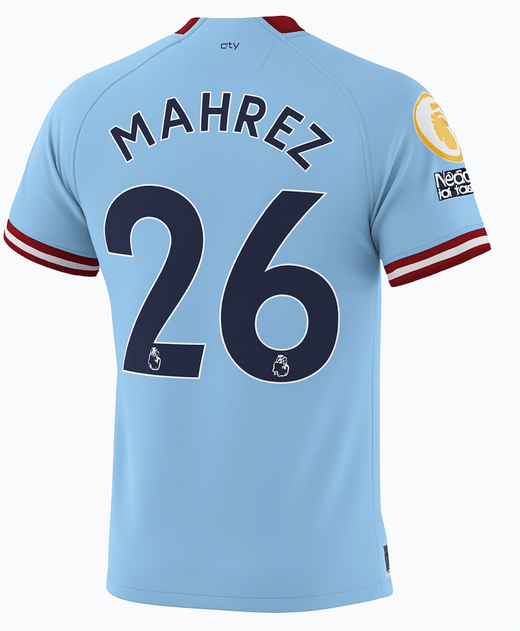 2022–23 Manchester City Home Mahrez #26 (New) - Size M