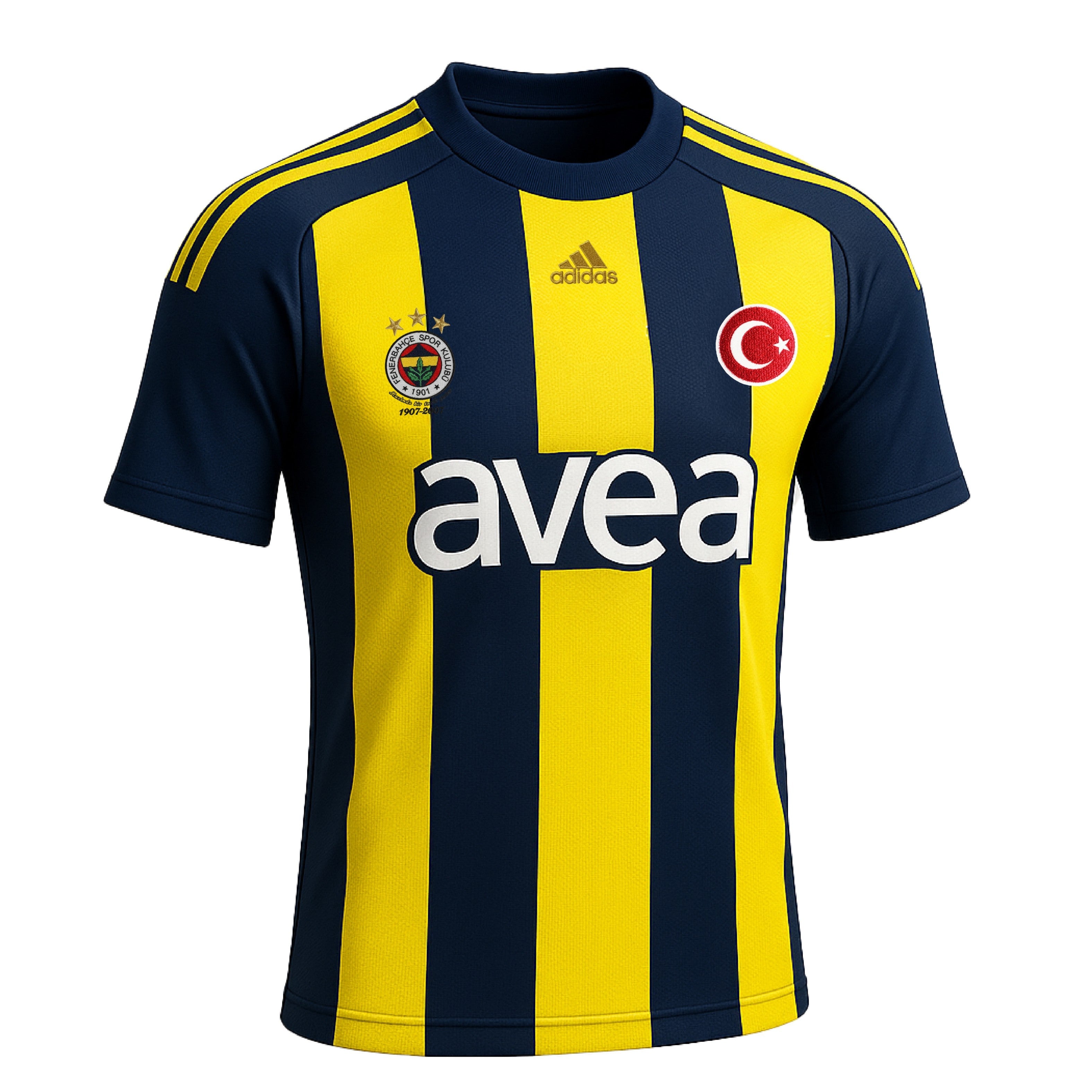 Fenerbahçe 2007-2008 Home (New) - Size L