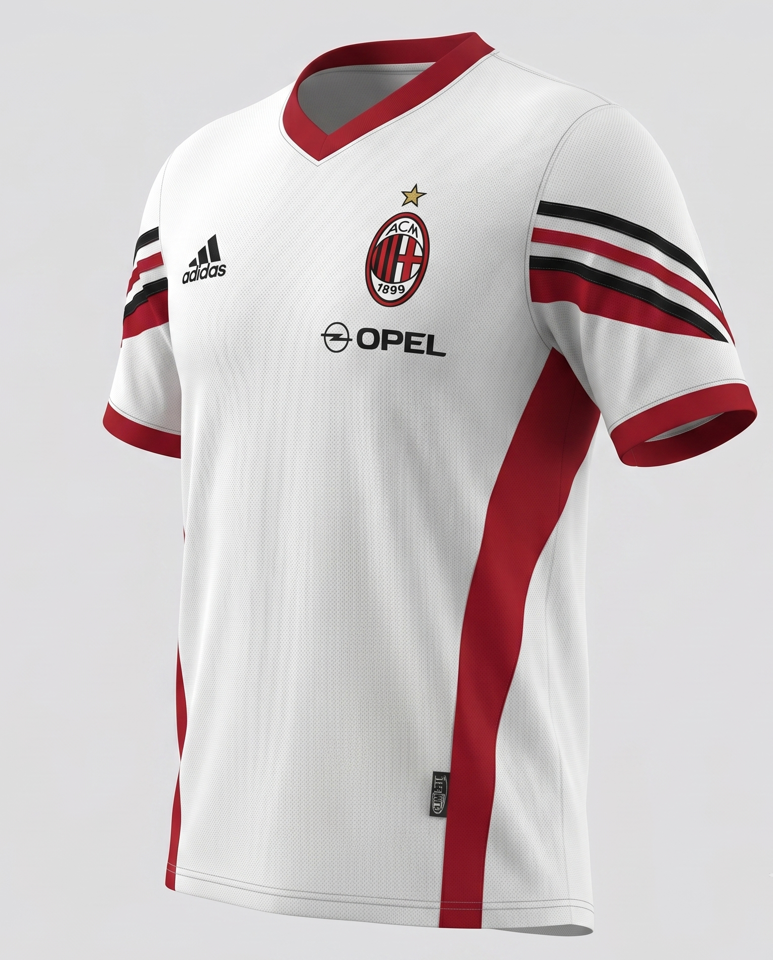 AC Milan White Red Black Tracksuit 2003/04 - Size L