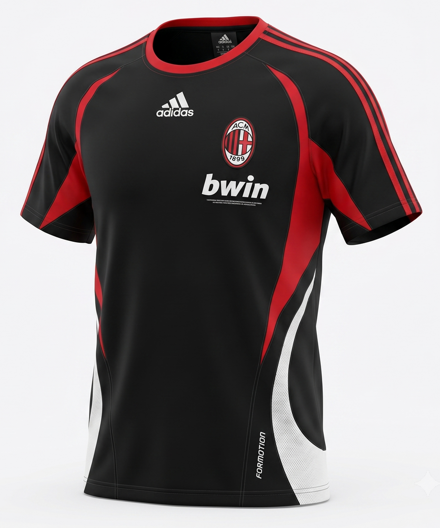 AC Milan Black Red Tracksuit 2006/07 - Size XS