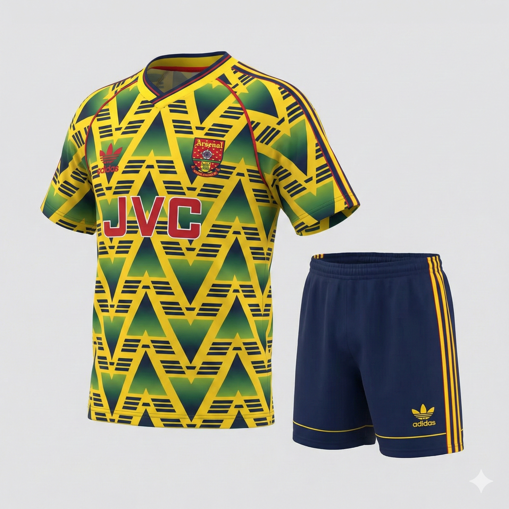 Arsenal Away 1991/1993 Kids Kit (Feels Like New) - Size 18