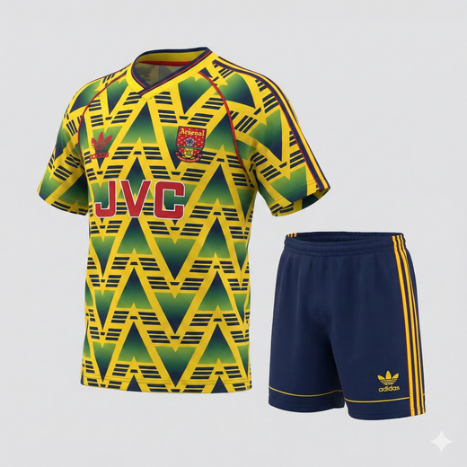 Arsenal Away 1991/1993 Kids Kit (Feels Like New) - Size 16