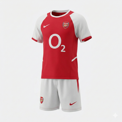 Arsenal Home 2002/2004 Kids Kit (Feels Like New) - Size 16