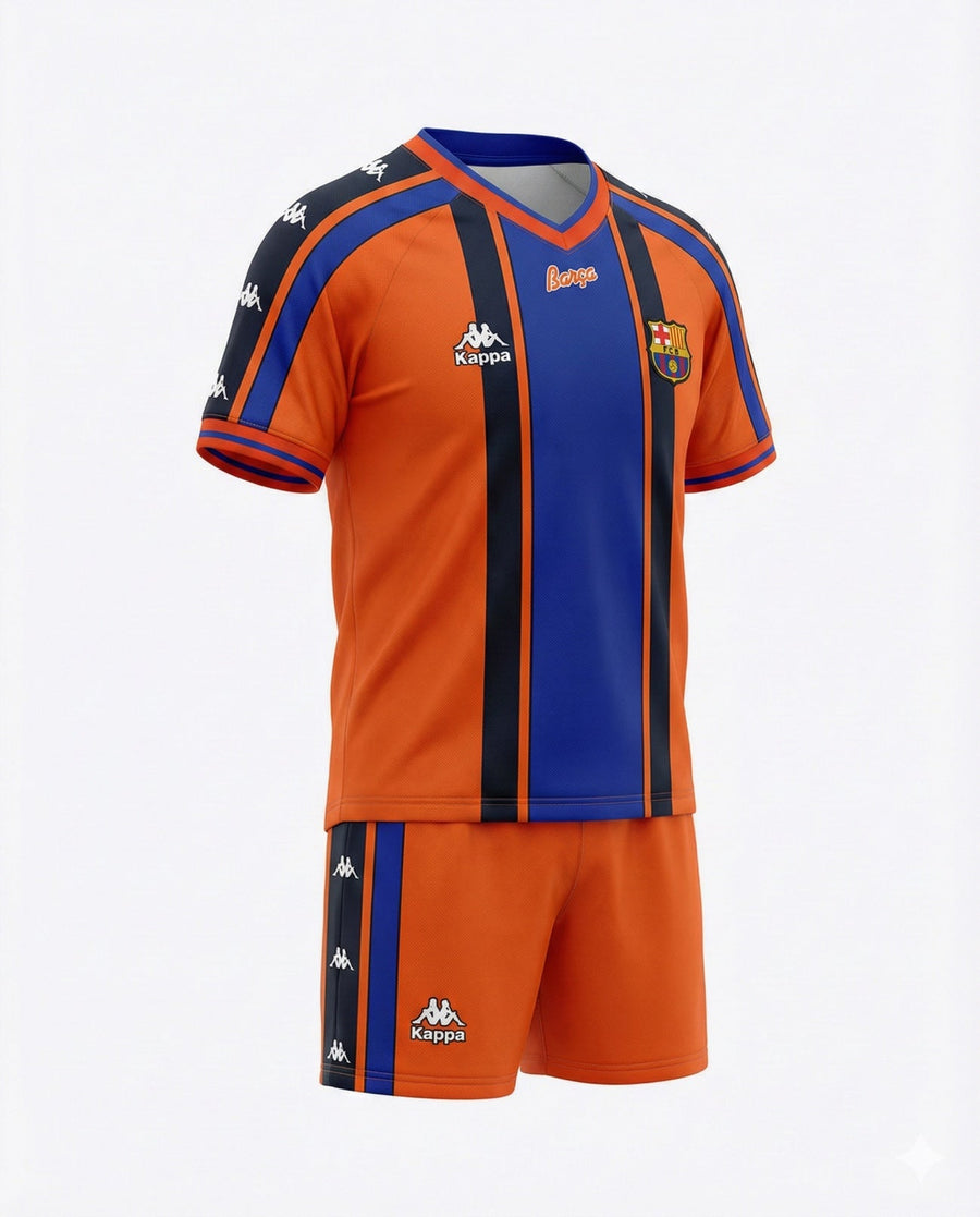 Barcelona Away 1997/1998 Kids Kit (Feels Like New) - Size 16