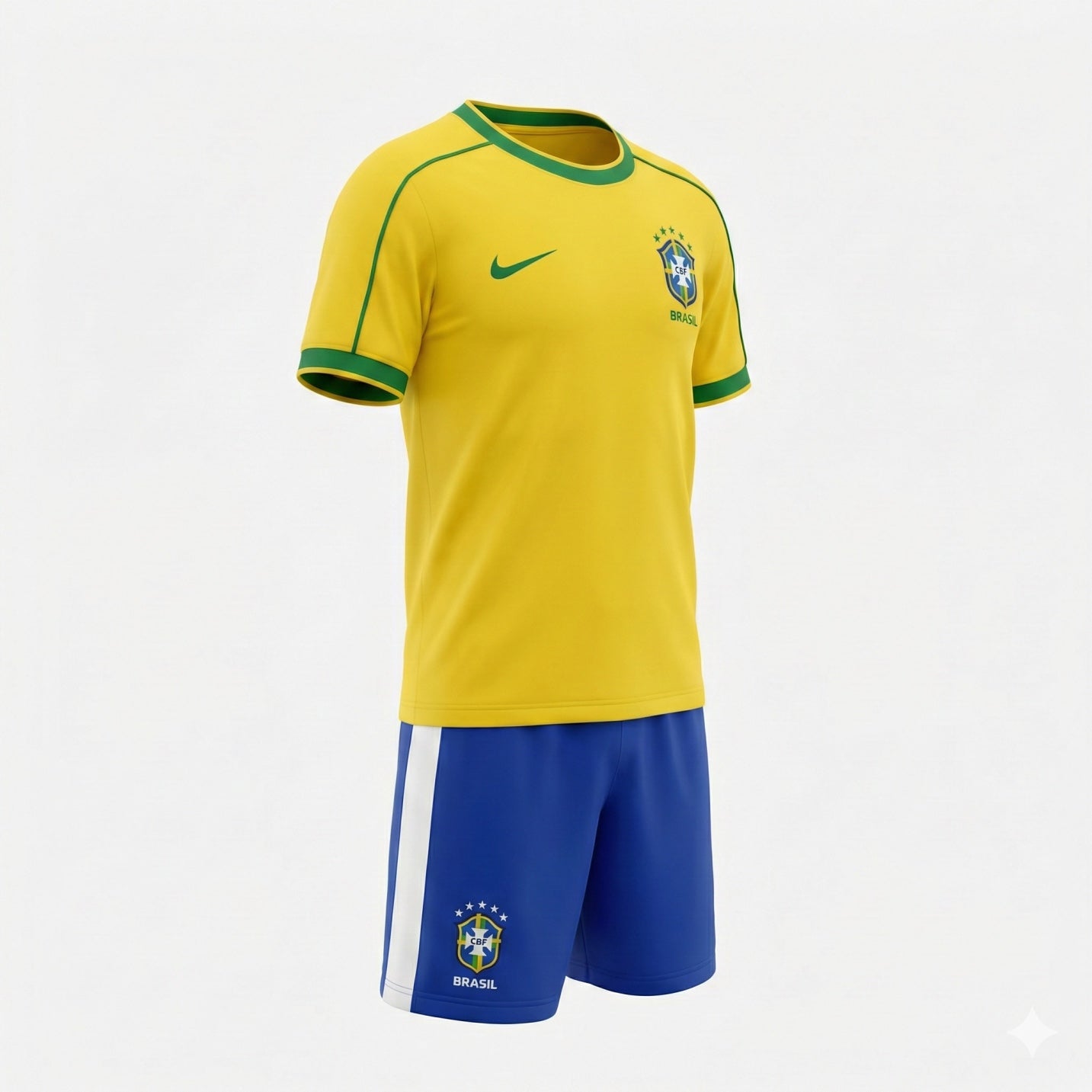 Brazil Home 1998 Kids Kit (Feels Like New) - Size 24