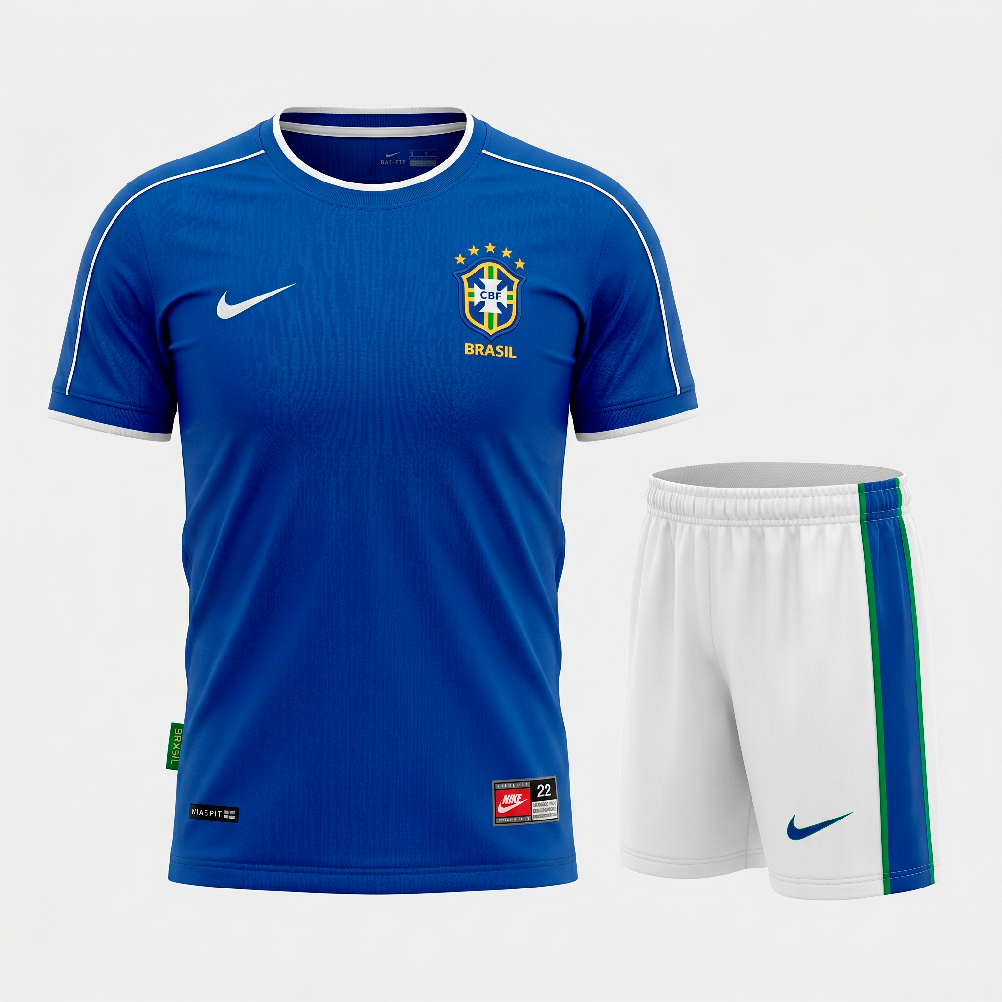 Brazil Away 1998 Kids Kit (Feels Like New) - Size 24