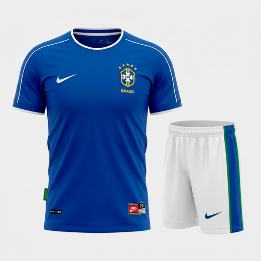 Brazil Away 1998 Kids Kit (Feels Like New) - Size 20
