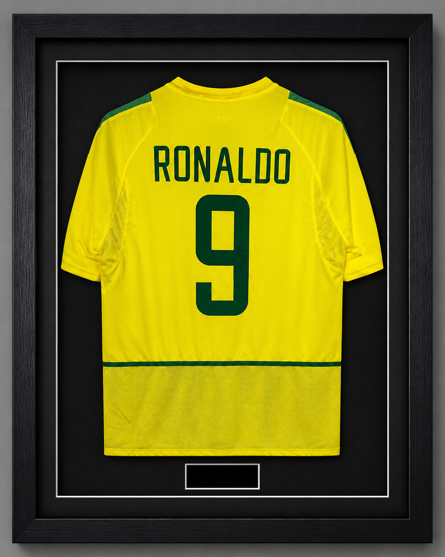 Brazil 2002 Jersey #9 Ronaldo Signature