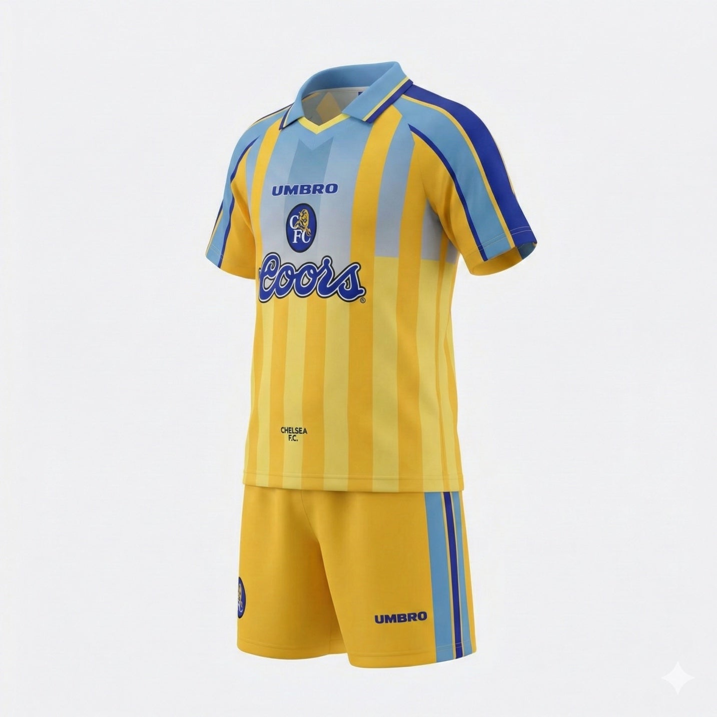 Chelsea Away 1995/1997 Kids Kit (Feels Like New) - Size 18