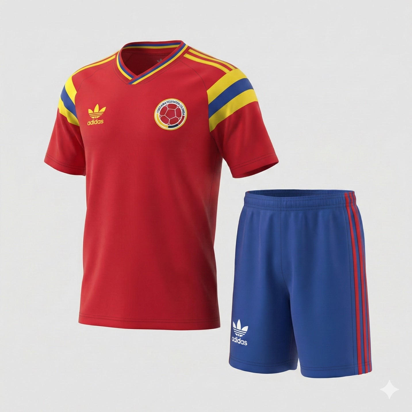 Colombia Away 1990 Kids Kit (Feels Like New) - Size 28