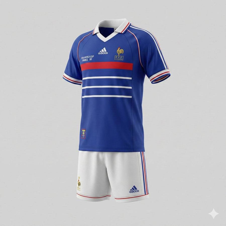 France Home 1998 Kids Kit (Feels Like New) - Size 24