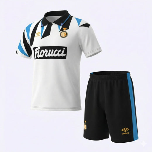 Inter Milan Away 1992/1994 Kids Kit (Feels Like New) - Size 24