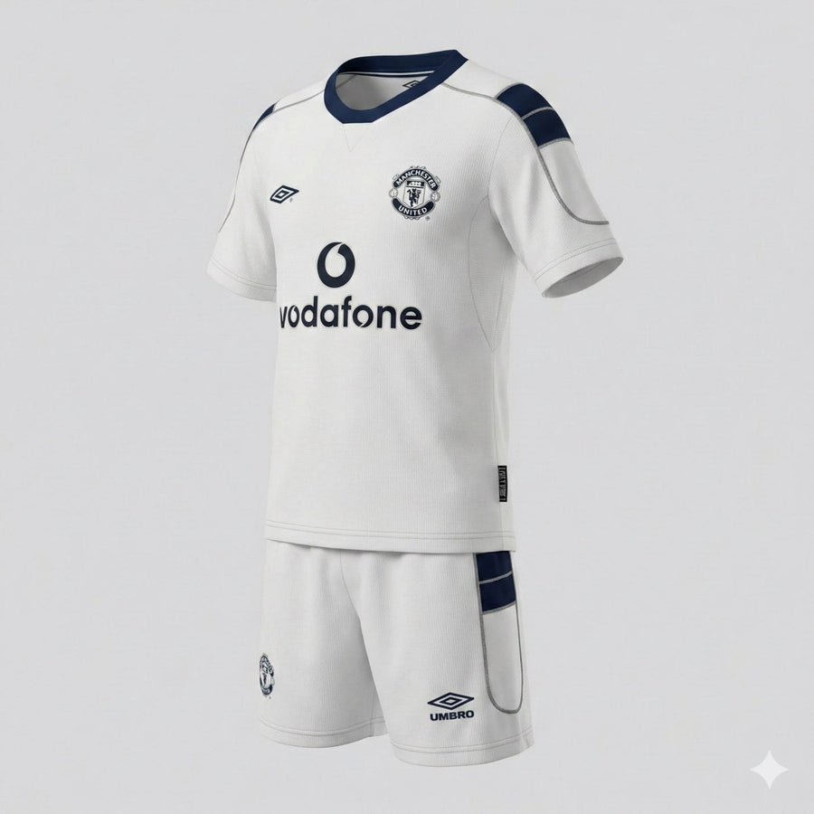 Manchester United Away 2000/2001 Kids Kit (Feels Like New) - Size 20