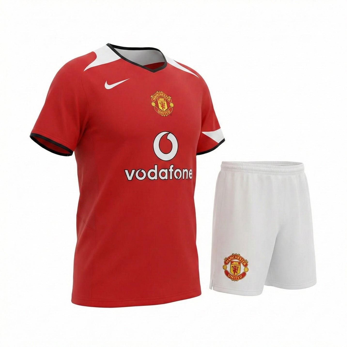 Manchester United Home 2004/2006 Kids Kit (Feels Like New) - Size 20