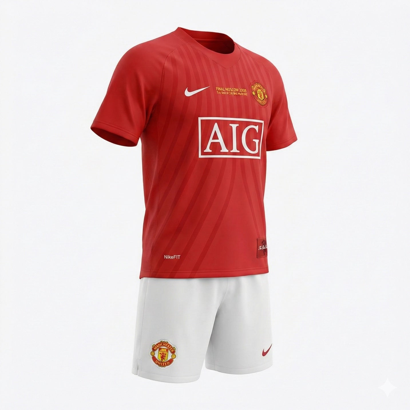 Manchester United Home 2007/2008 Kids Kit (New) - Size 28