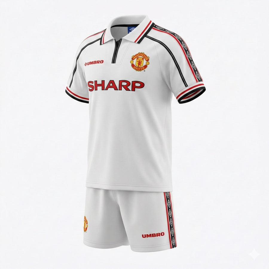 Manchester United Away 1998 Kids Kit (Feels Like New) - Size 28