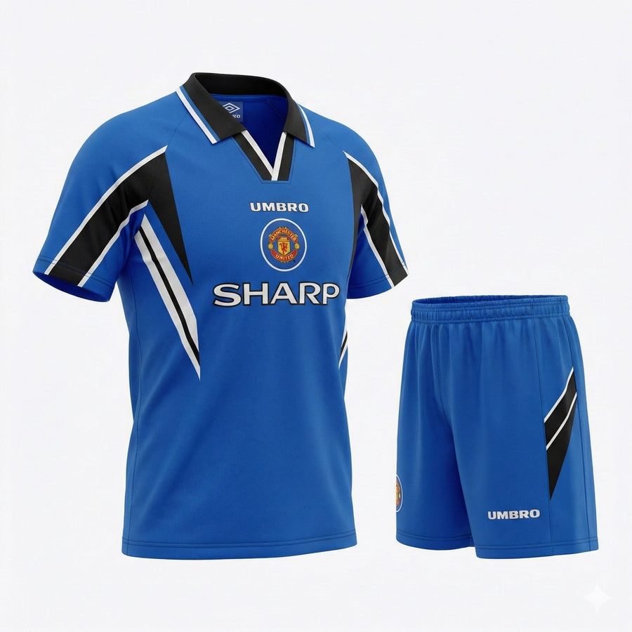 Manchester United Away 1996/1998 Kids Kit (Feels Like New) - Size 16